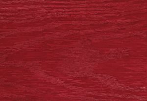 Red conservatory wooden door finish